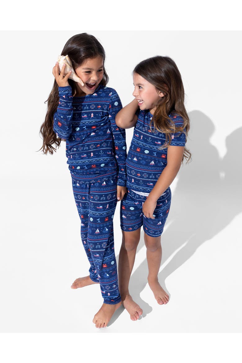 Kids' Sail Away Fair Isle Set of 2 Piece Pajamas, Alternate, color, Sail Away Fair Isle