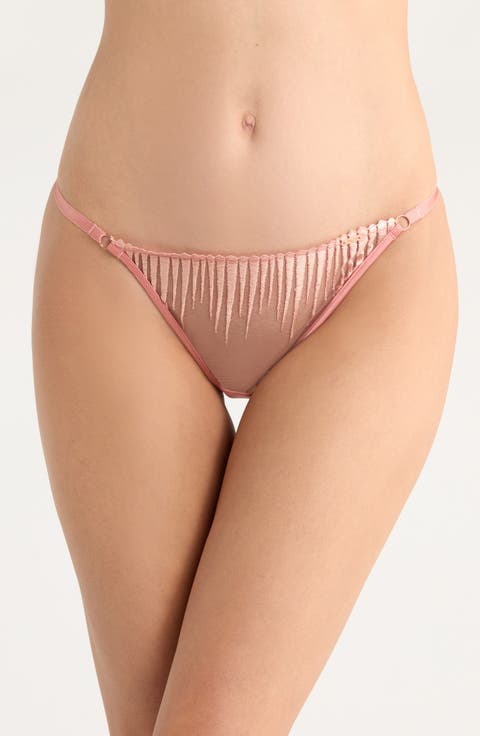 Alice Embroidered Thong