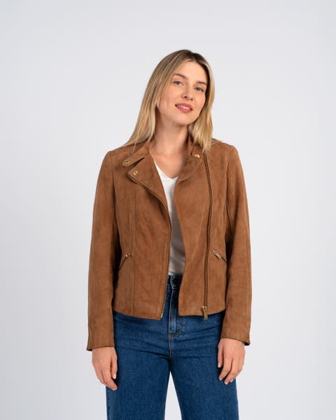 Hudson Suede Biker Jacket