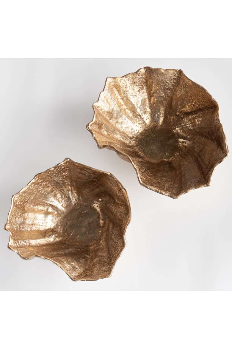 Ostra Decorative Bowls Set of 2, Alternate, color, Gold