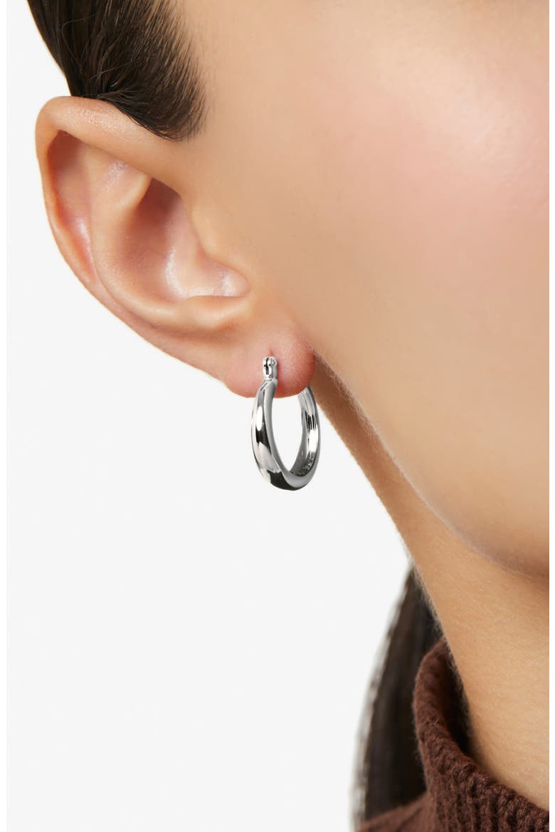 Endless Hoop Earrings, Alternate, color, SILVER