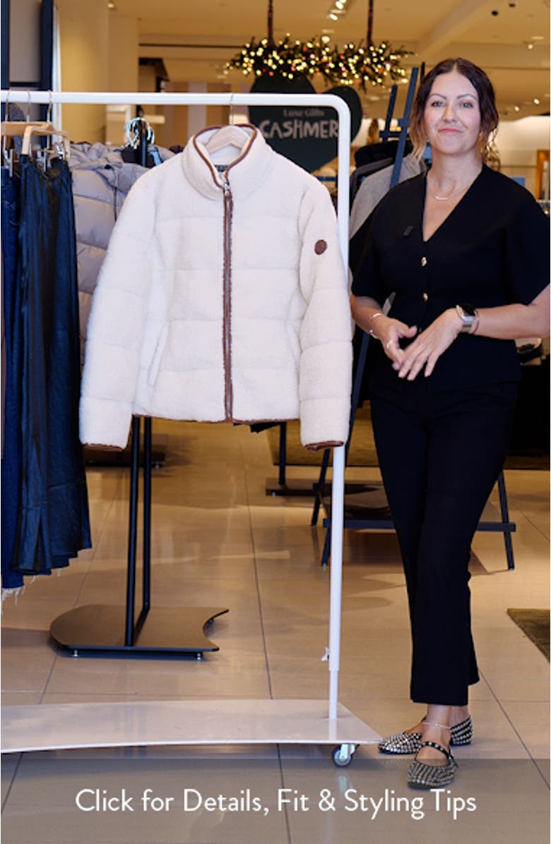 Faux Shearling Puffer Jacket, sales video thumbnail