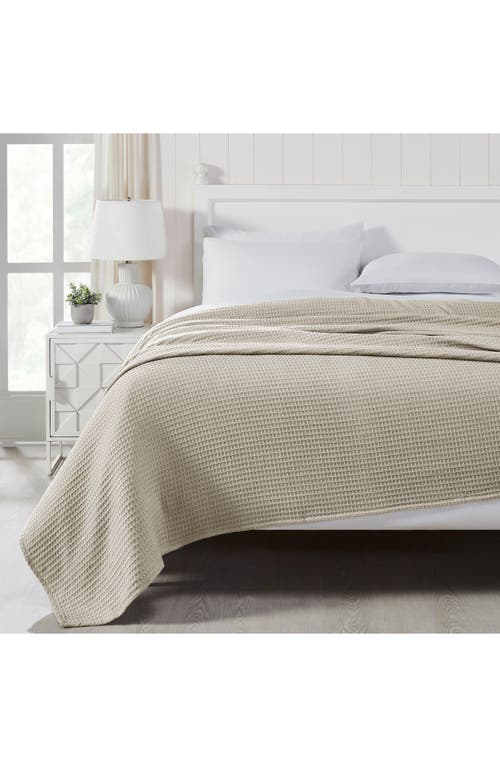 Modern Threads Cotton Waffle Blanket In Oatmeal