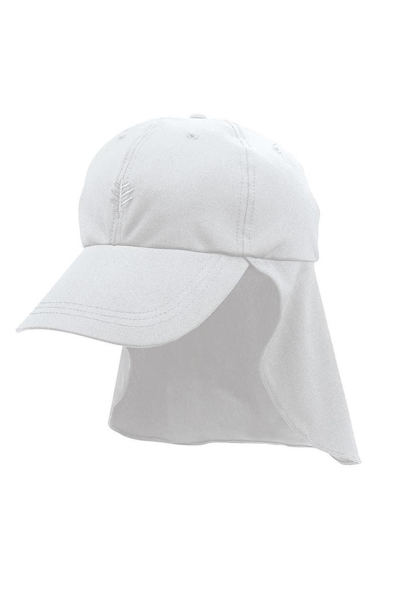 Hayden Pool Cap with Neck Drape, UPF 50+ Sun Protection, Alternate, color, White