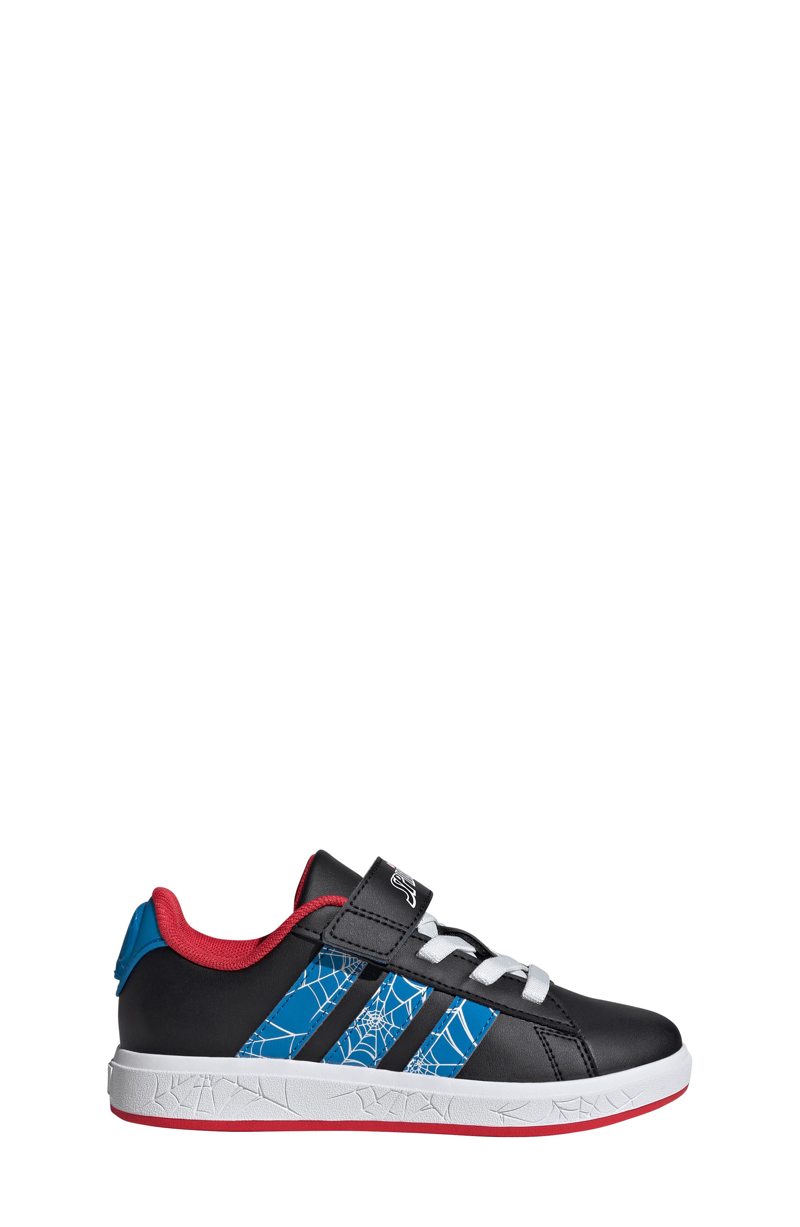 adidas x Marvel<sup>®</sup> Kids' Spider-Man Grand Court Sneaker, Alternate, color, 