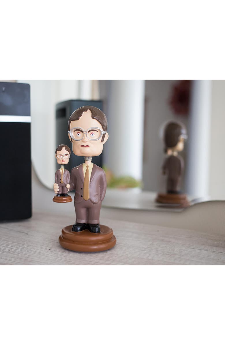 Toynk The Office Double Dwight Bobblehead Collectible Figure | 5 Inches Tall, Alternate, color, Brown