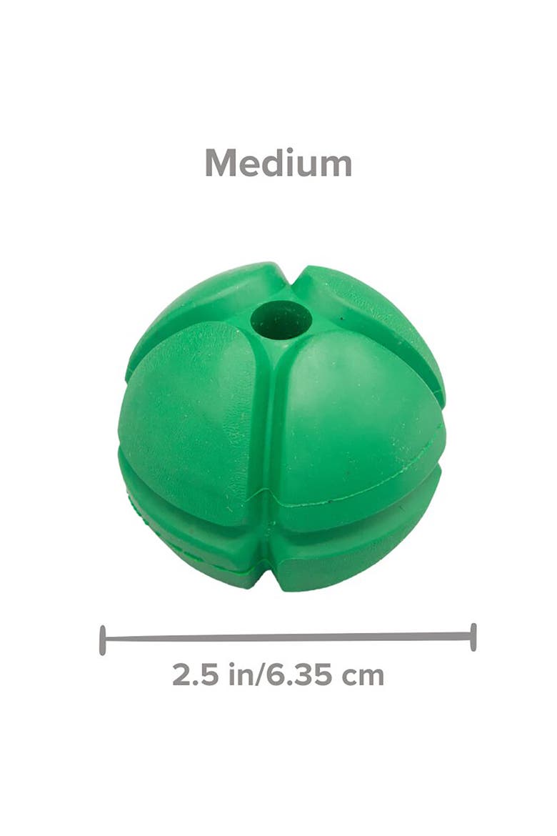 FloTex Ball, Medium, 2.5 Inch, Green, Dog Toy, Alternate, color, Green