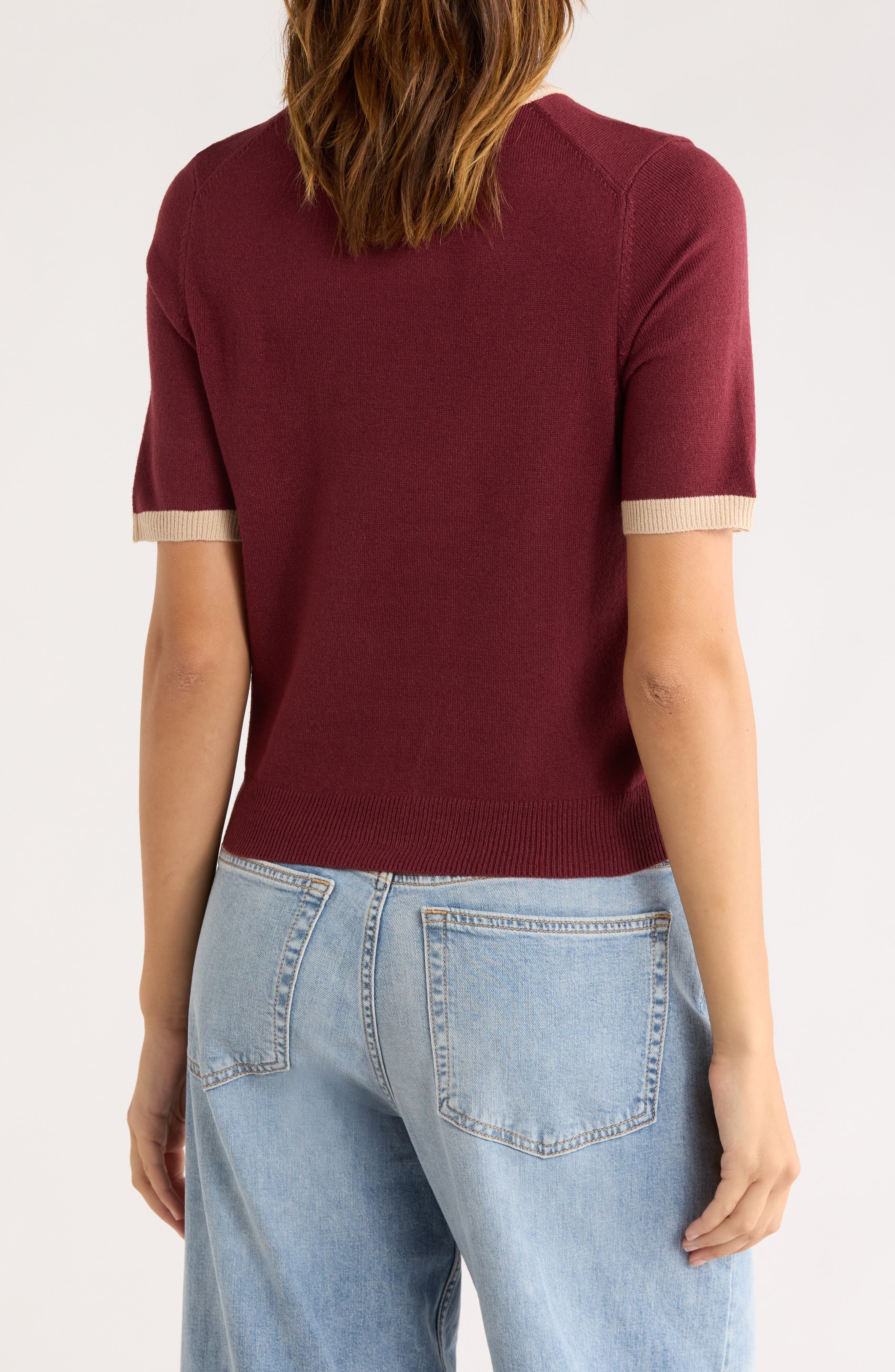 Babysoft Crop Ringer T-Shirt - image 4