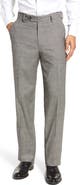 Berle Touch Finish Flat Front Plaid Classic Fit Stretch Houndstooth Dress Pants
