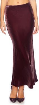 Susana Monaco Velvet Slip Skirt
