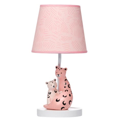 Enchanted Safari Leopard Lamp with Shade & Bulb