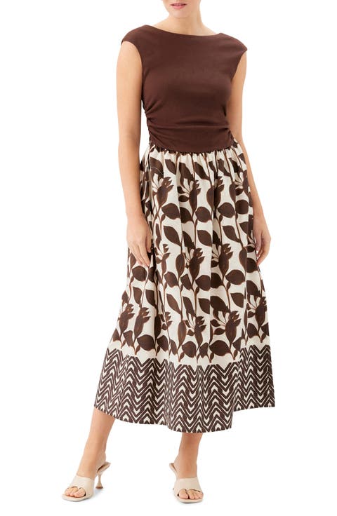 Carina Contrast Midi Dress