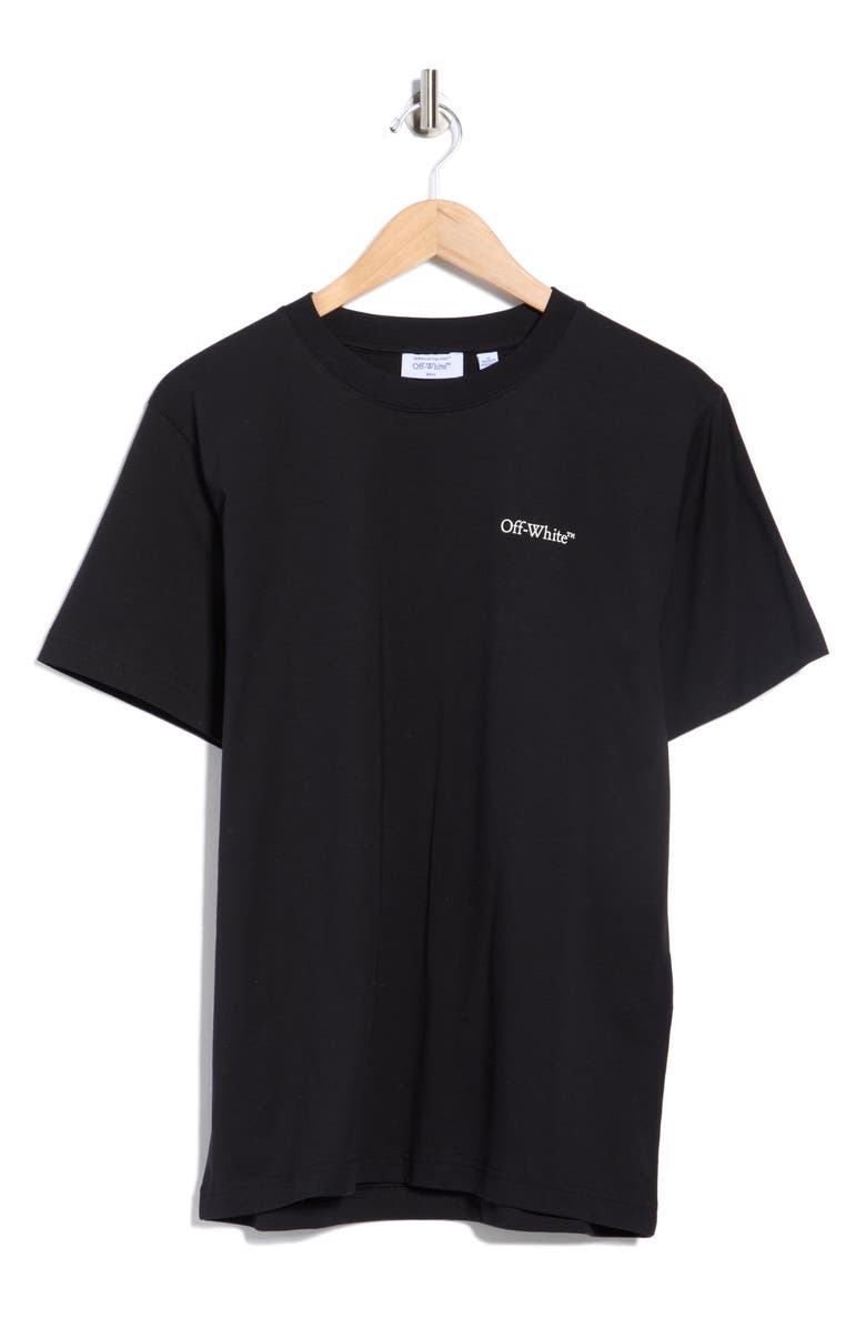 Off-White Cloud Arrow Slim T-Shirt, Main, color, Black-White