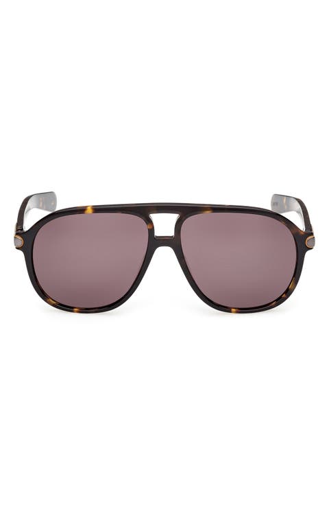 58mm Pilot Sunglasses