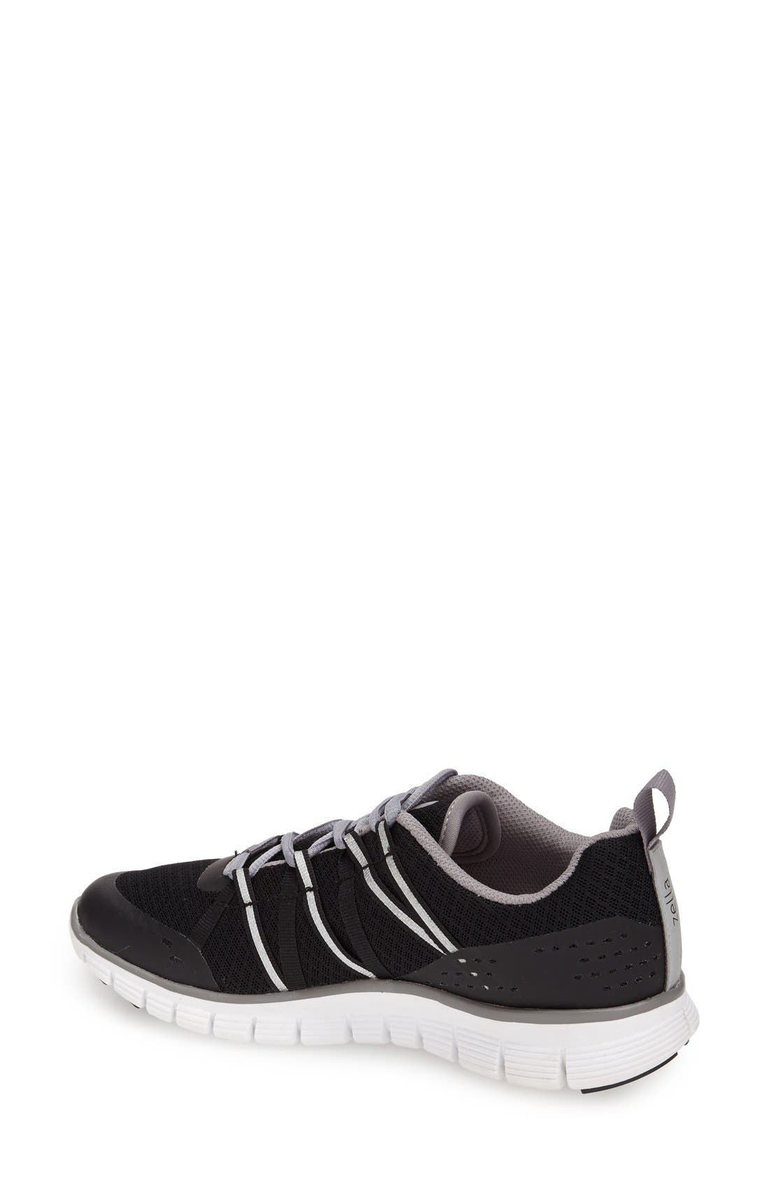 'Dash' Running Shoe, Alternate, color, BLACK/SILVER SLATE