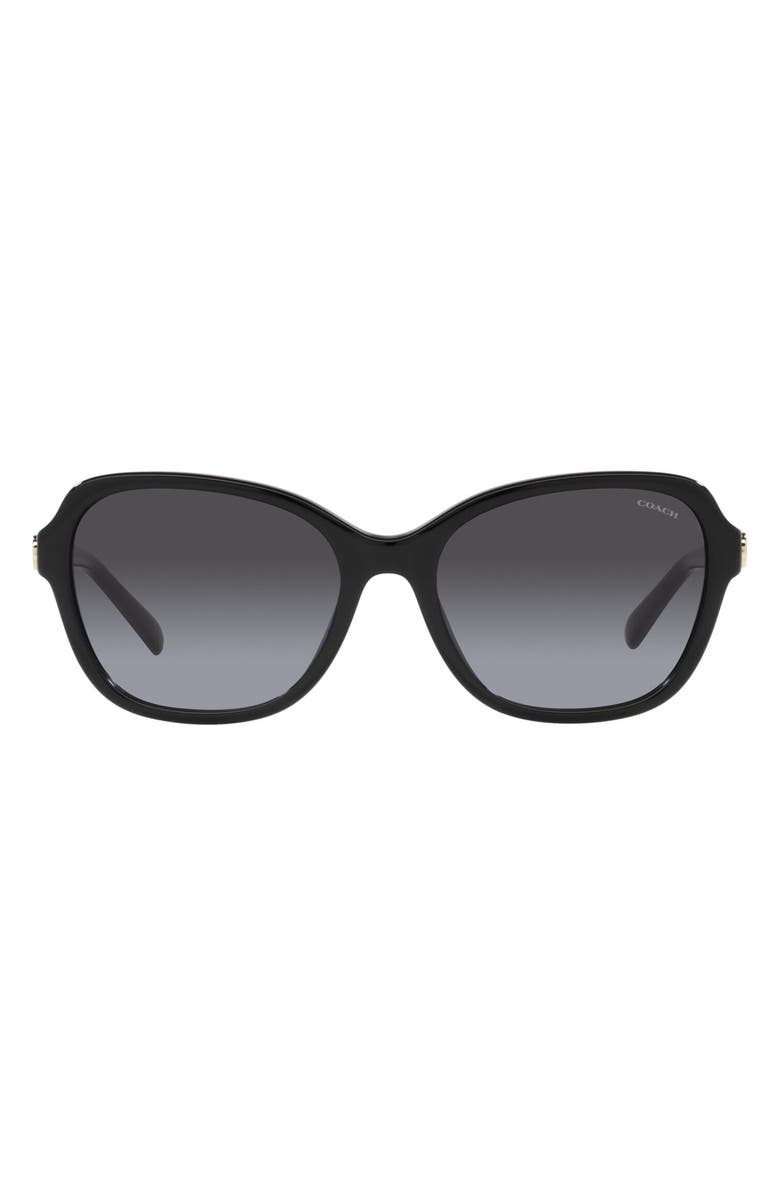 COACH 56mm Gradient Butterfly Sunglasses, Main, color,