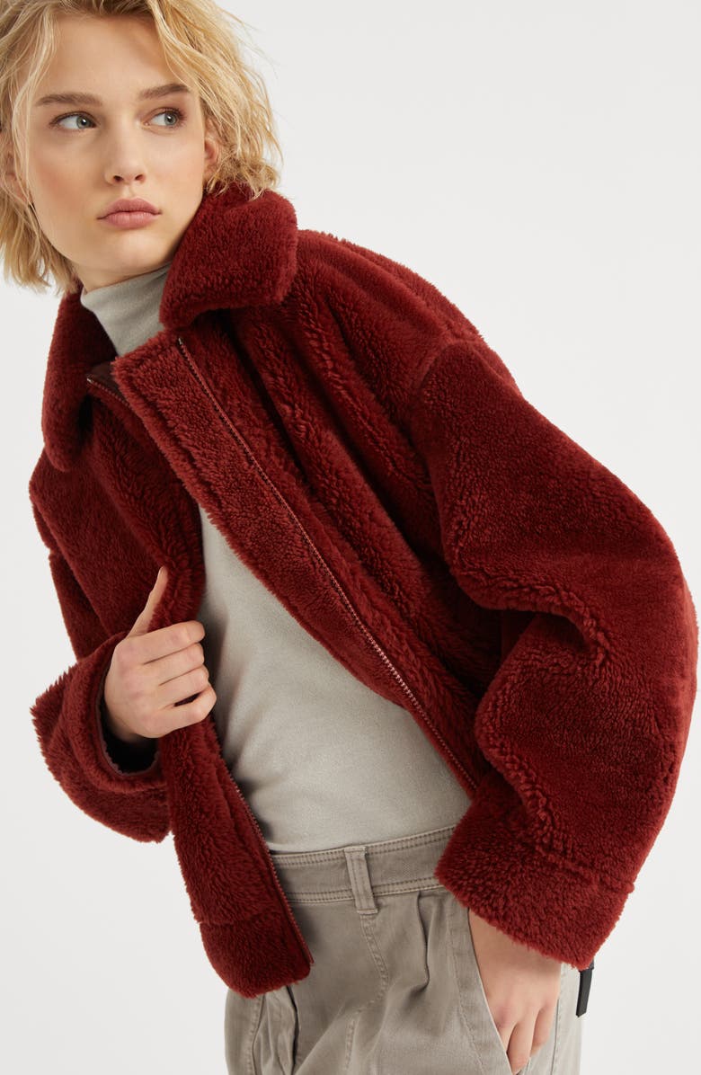 Brunello Cucinelli Shearling outerwear, Alternate, color, 