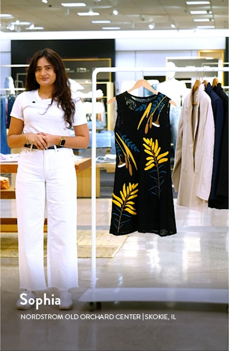 Embroidered Sleeveless Minidress, sales video thumbnail