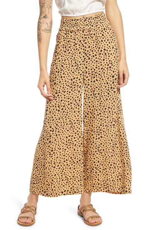 x Sincerely Jules For Shore Animal Print Wide Leg Pants