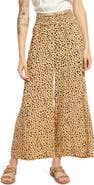 Billabong x Sincerely Jules For Shore Animal Print Wide Leg Pants
