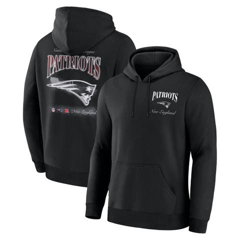Men's Fanatics Black New England Patriots Nightfall Long Sleeve Fleece Hoodie