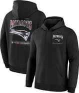 FANATICS Men's Fanatics Black New England Patriots Nightfall Long Sleeve Fleece Hoodie