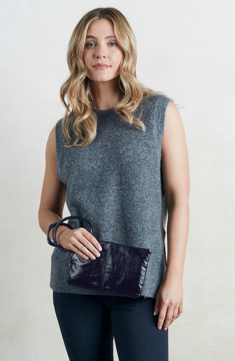 Sable Clutch, Alternate, color, INK NAVY