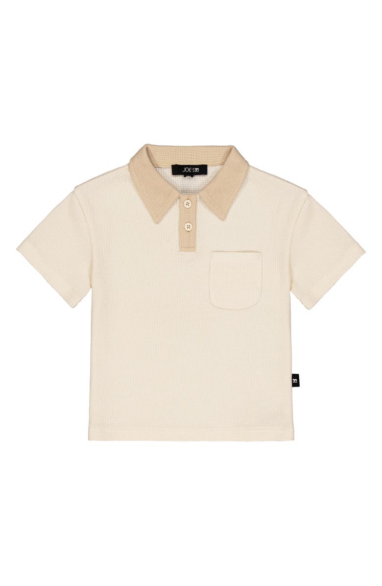 Joe's Jeans Kids' Waffle Knit Polo & Shorts Set, Alternate, color, Beige