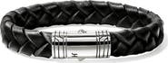 John Hardy Leather & Sterling Silver Bracelet
