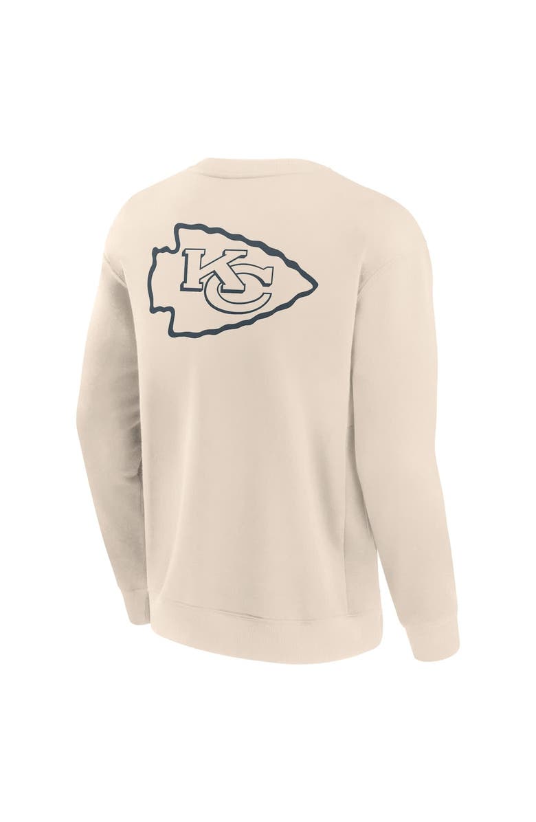 FANATICS Men's Fanatics Cream Kansas City Chiefs Elements Future Ground Lettering Pullover Sweatshirt, Alternate, color, Cream