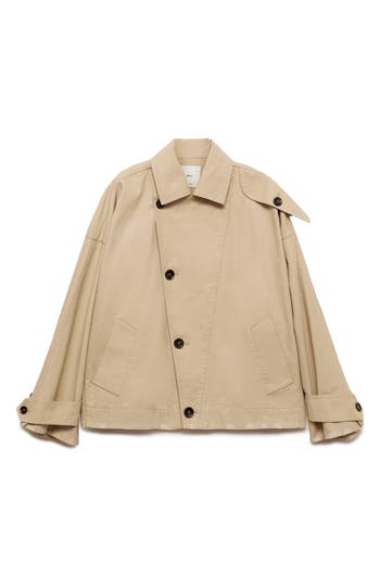 Shop Mango Julia Asymmetric Trench Coat