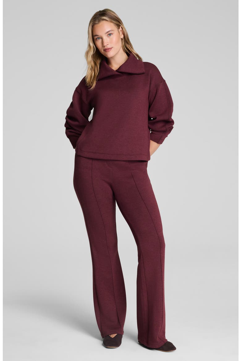 AirEssentials Brushed Collar Sweatshirt, Alternate, color, CASSIS HEATHER