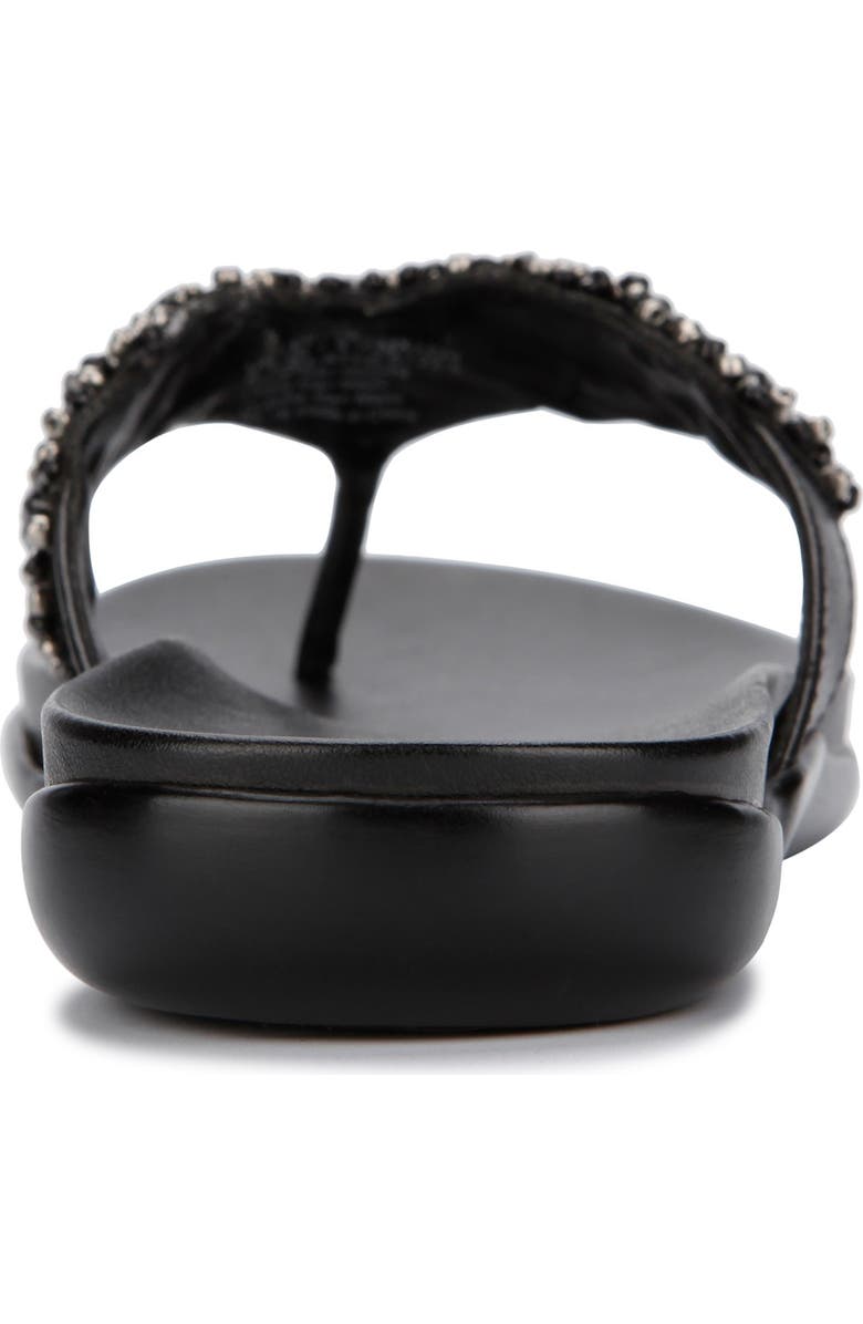 Kenneth Cole Reaction Glam-Athon Embellished Thong Sandal, Alternate, color,