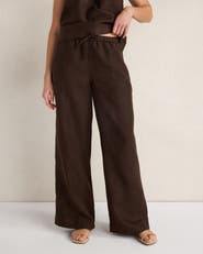 Haven Well Within Linen Wide Leg Drawstring Pants