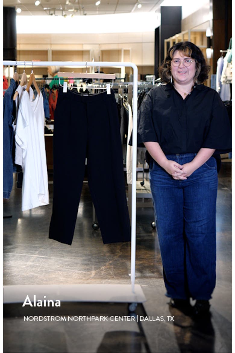 'Ab'Solution Skyrise Pleated Ankle Straight Leg Pants video