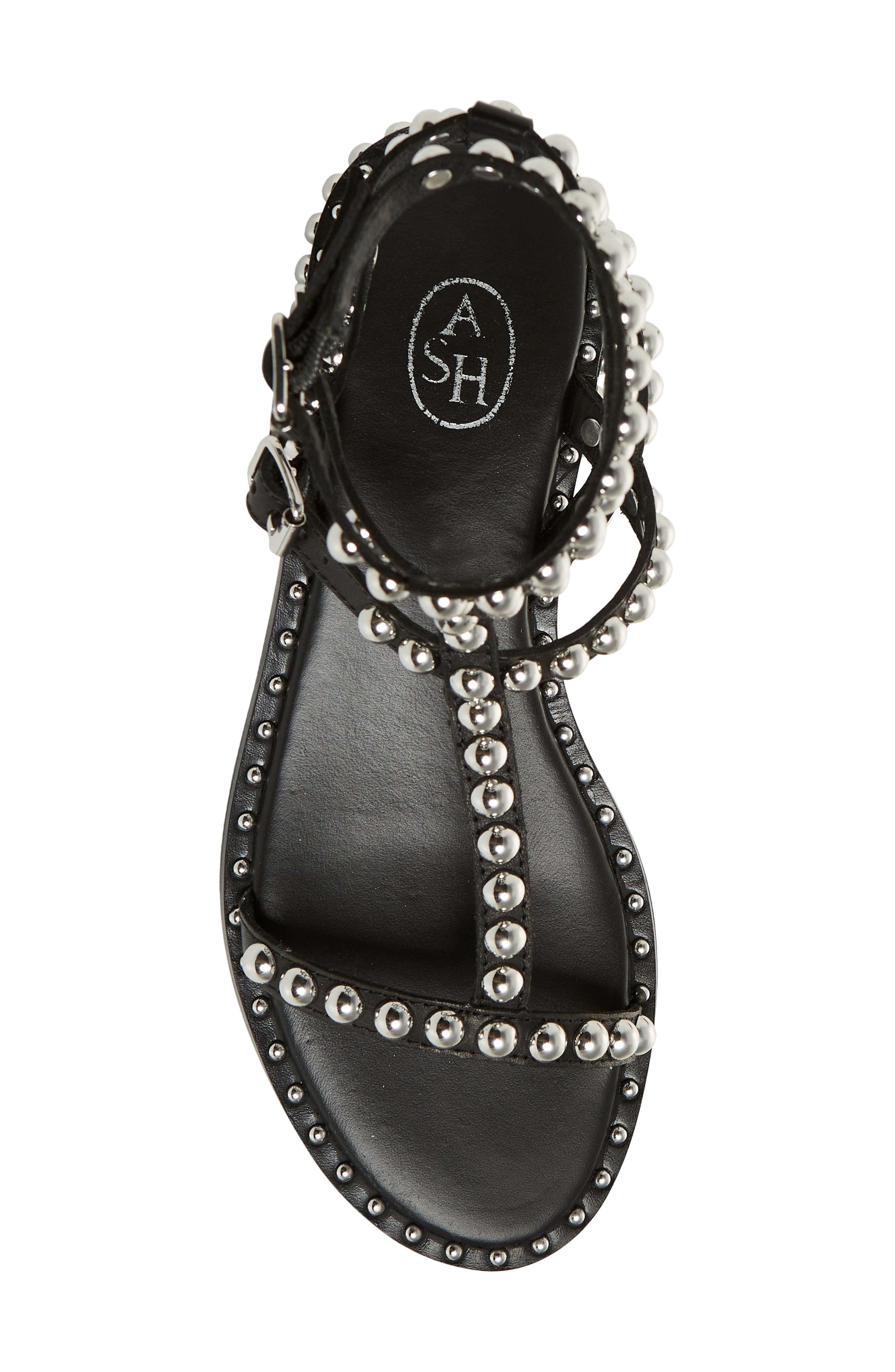Play Studded Sandal, Alternate, color, BLACK/ SILVER