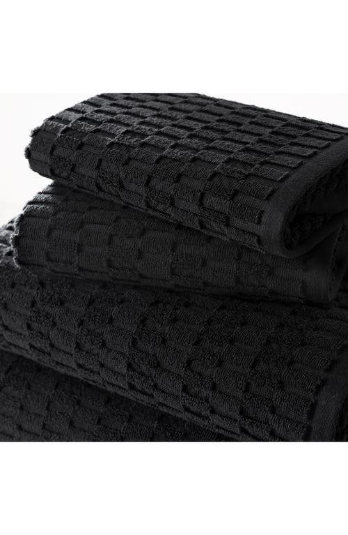 Dkny Metro Tile 4-piece Bath & Hand Towel Set In Black
