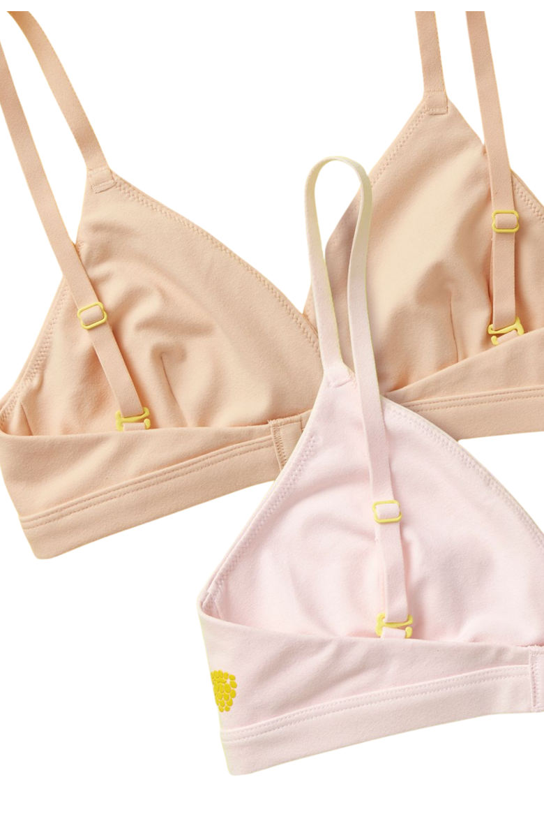Yellowberry Butter Triangle 2pk Bra, Alternate, color, Beige