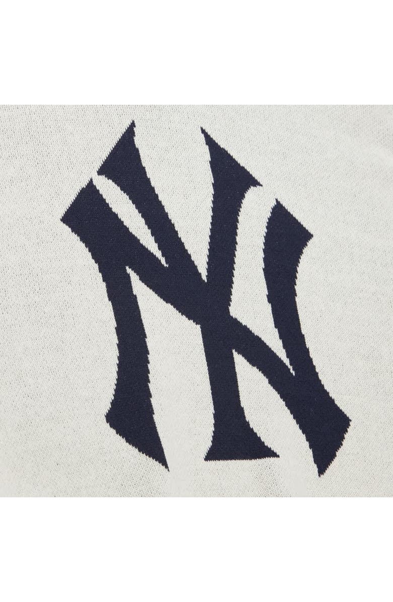 Mitchell & Ness Men's Mitchell & Ness Cream New York Yankees Retro Pullover Sweater, Alternate, color, Cream