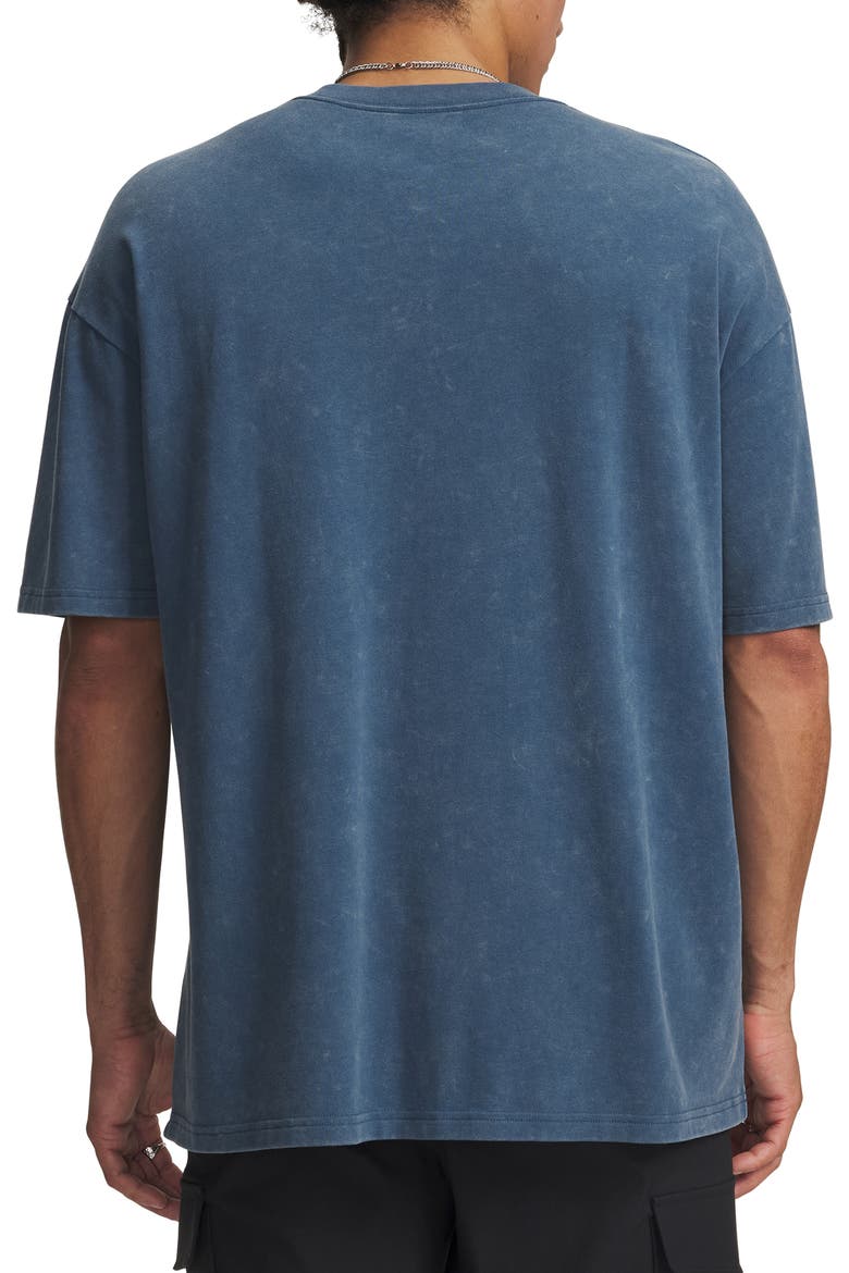 UA Logo Patch Oversize T-Shirt, Alternate, color, WHAM BLUE