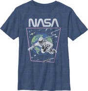 NASA Boy's NASA Distressed Astronaut in Space  Graphic T-Shirt