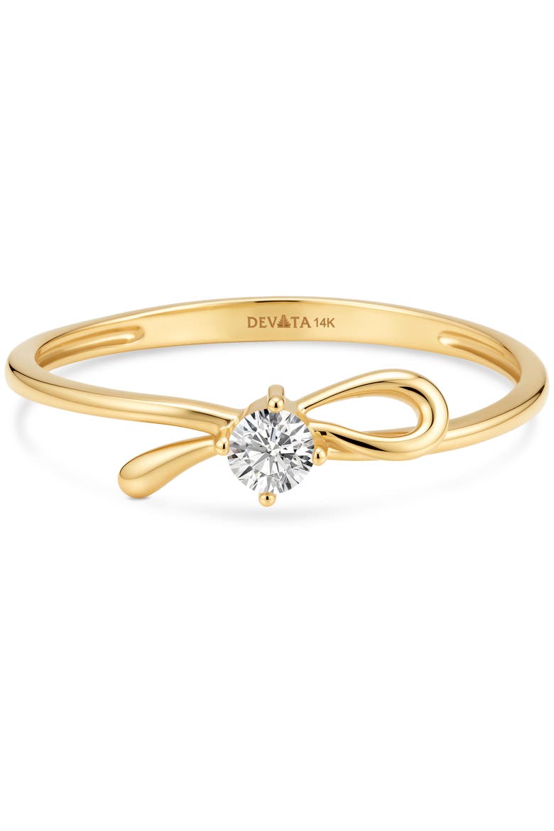 Love Knot Ring in 14K Gold, 5mm, Main, color, Gold