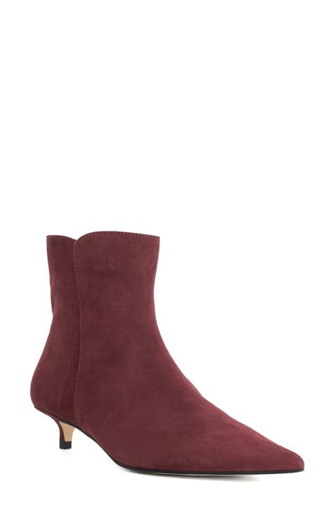 Ohlove Croc Embossed Leather Bootie