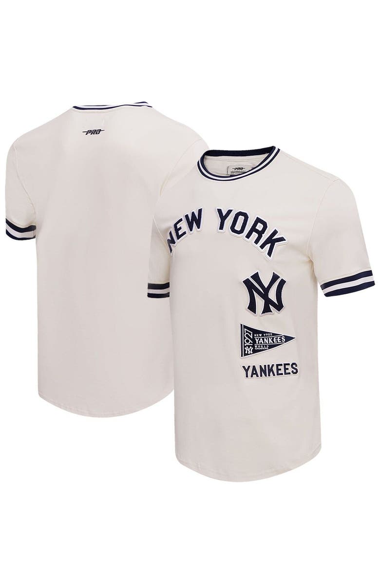 PRO STANDARD Men's Pro Standard Cream New York Yankees Cooperstown Collection Retro Classic T-Shirt, Alternate, color, 