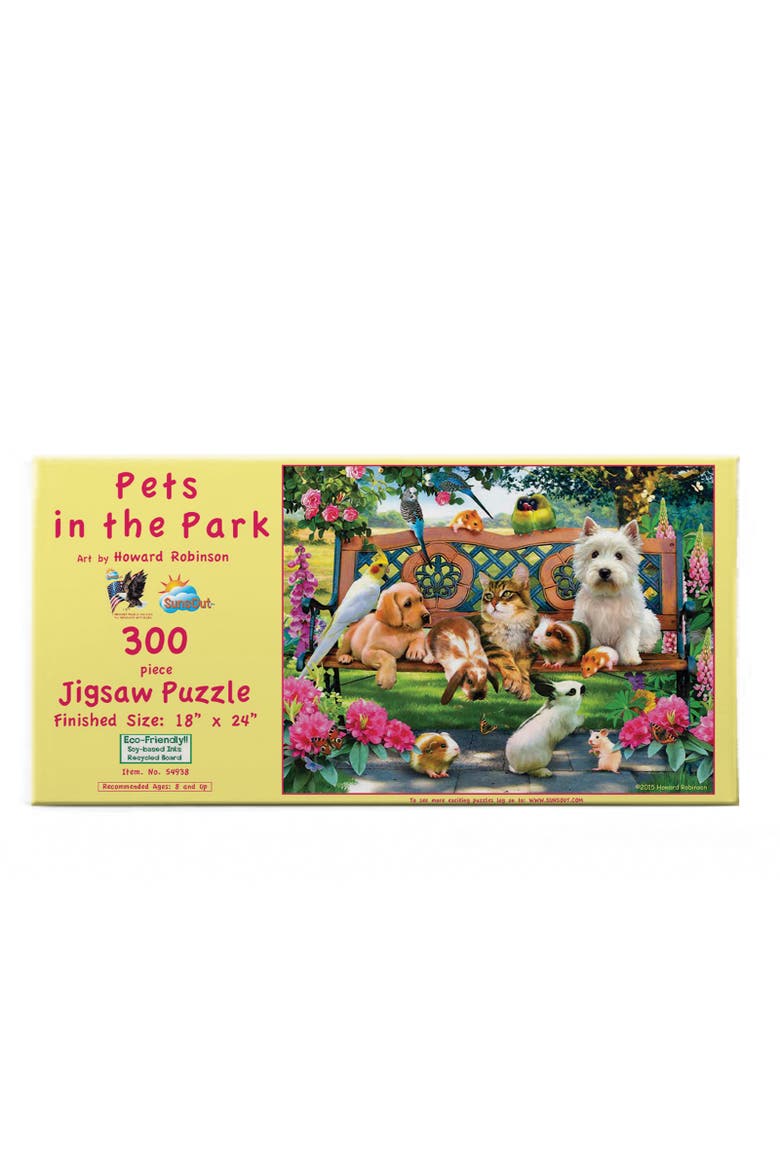 Pets in the Park 300 piece Jigsaw Puzzle for Adults, Alternate, color, Multicolor