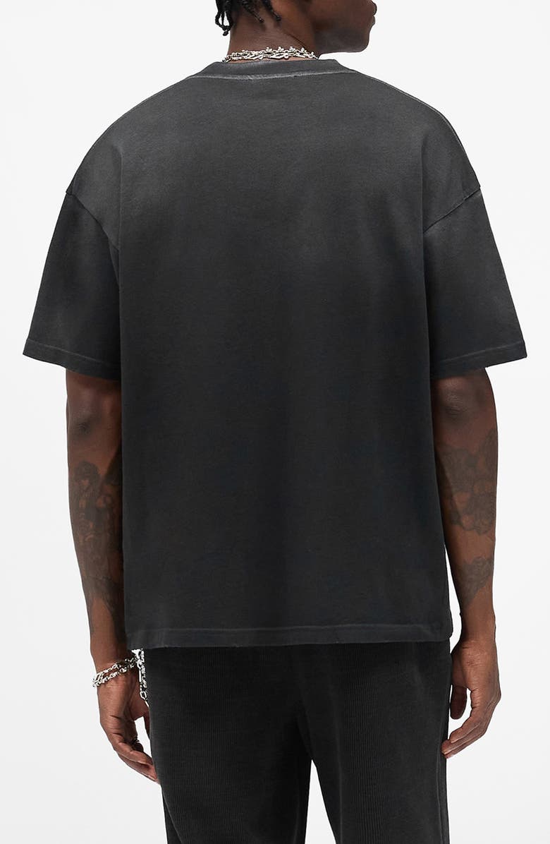 Represent Legacy Crest Graphic T-Shirt, Alternate, color, Stained Black