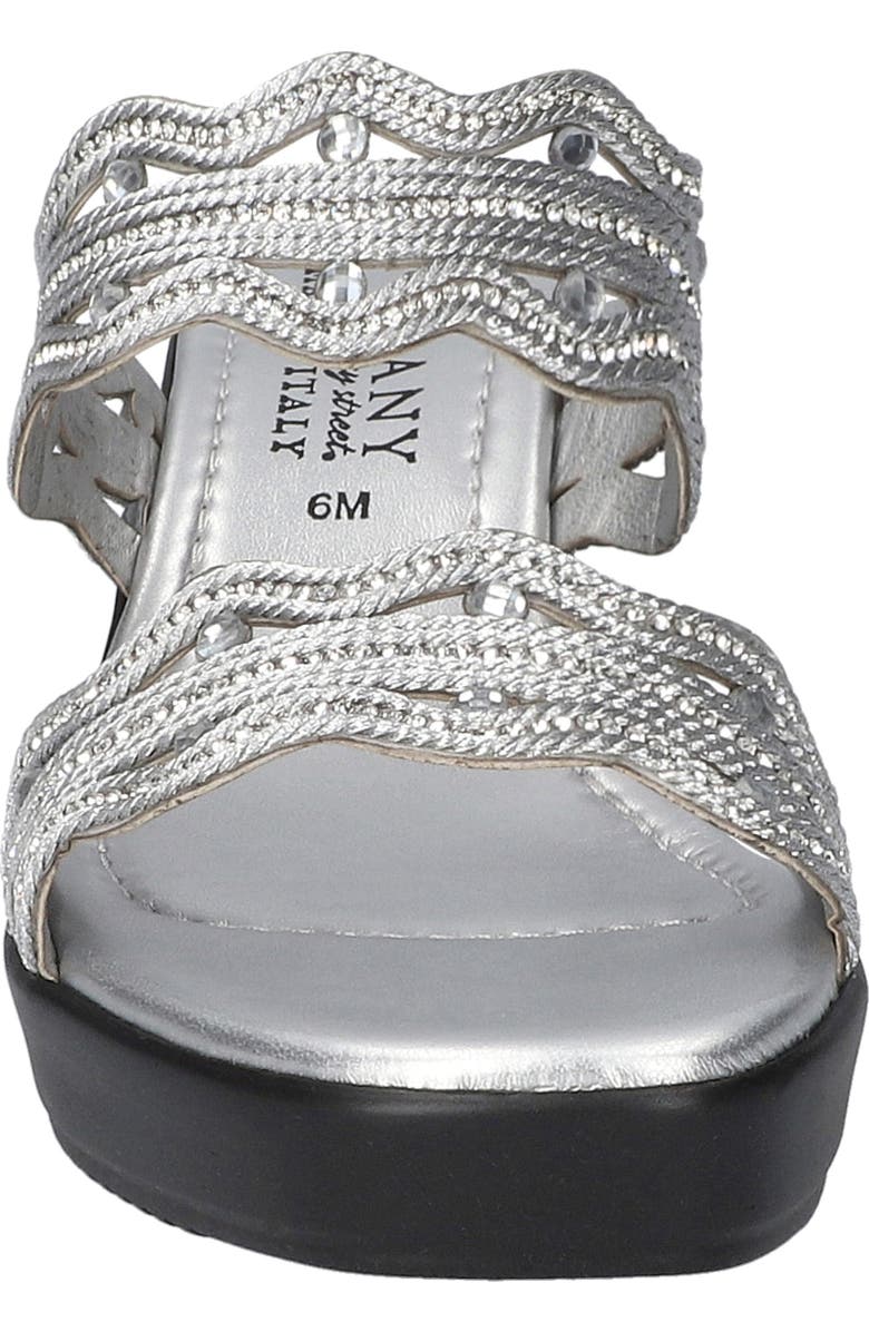 EASY STREET Selva Platform Wedge Slide Sandal, Alternate, color, Silver