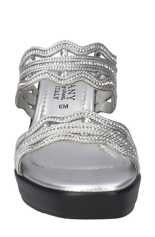 EASY STREET EASY STREET SELVA PLATFORM WEDGE SLIDE SANDAL 
