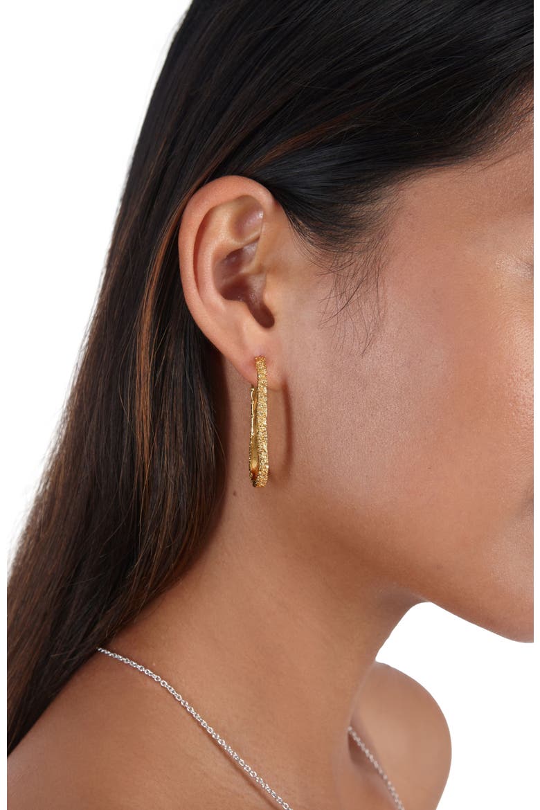 Hula Large Hoop Earring, Alternate, color, Sterling Silver