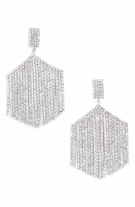 Tasha Crystal Fringe Drop Earrings